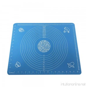 Non-Slip Large Massive Pastry Fondant Silicone Work Rolling Baking Mat with Measurements - B074J2SPZN